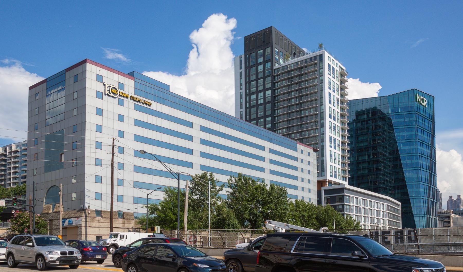 a large building with many windows